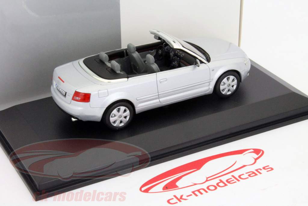 Audi A4 Cabriolet Year 2002 silver 1:43 Norev