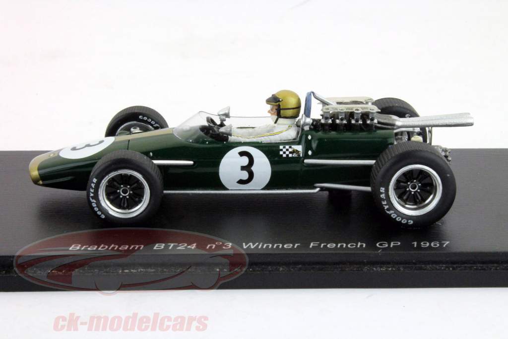 J. Brabham BT24 Brabham № 3 Победитель GP Франции Формулы-1 1967 1:43 Свечи