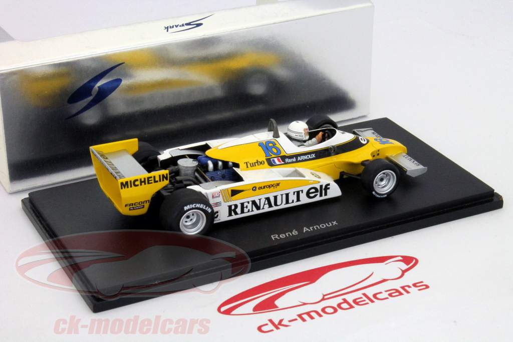 R.阿诺克斯雷诺RE20B第16阿根廷一级方程式大奖赛1981 1:43星火