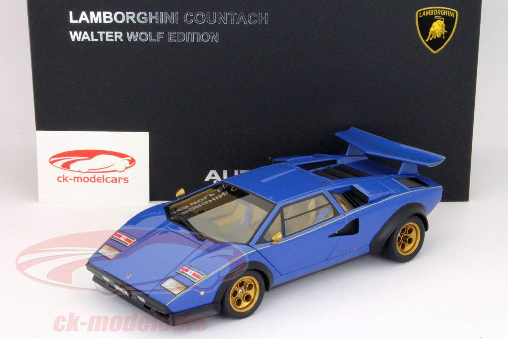 Lamborghini Countach Walter Wolf издание синий LP500S 1:18 AUTOart