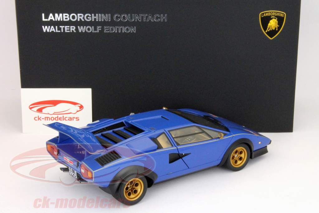 Lamborghini Countach Walter Wolf издание синий LP500S 1:18 AUTOart