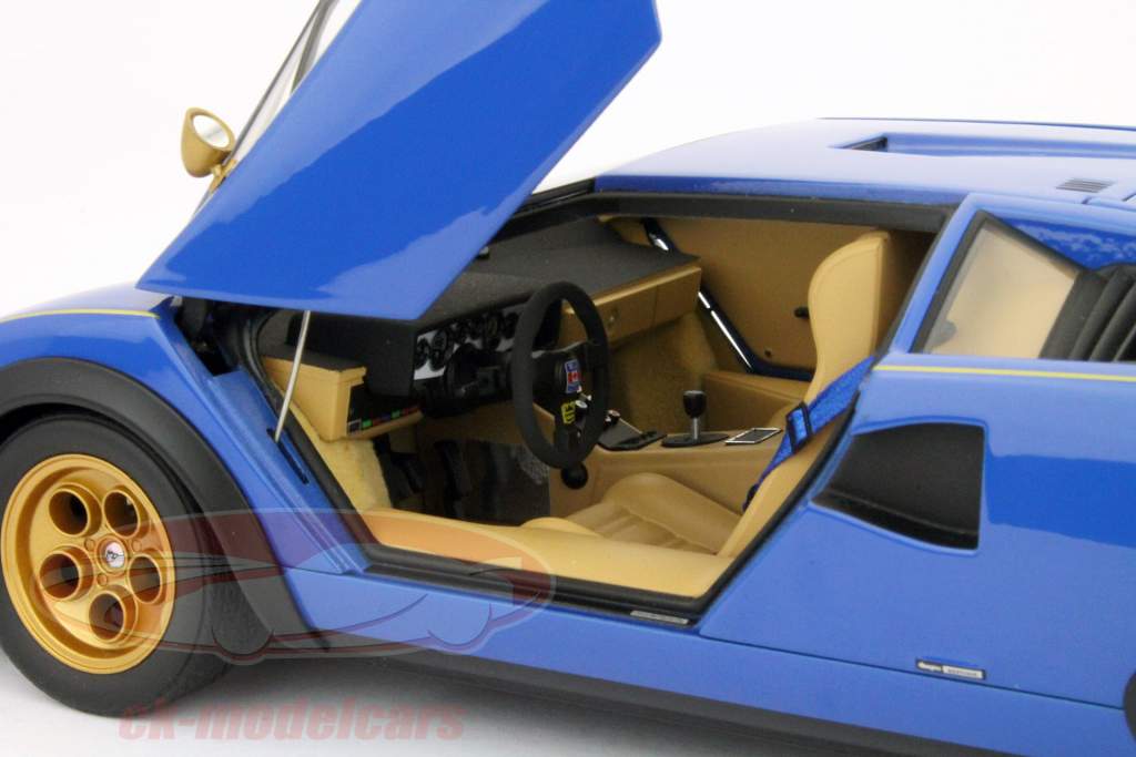 Lamborghini Countach Walter Wolf Edition blue LP500S 1:18 AUTOart
