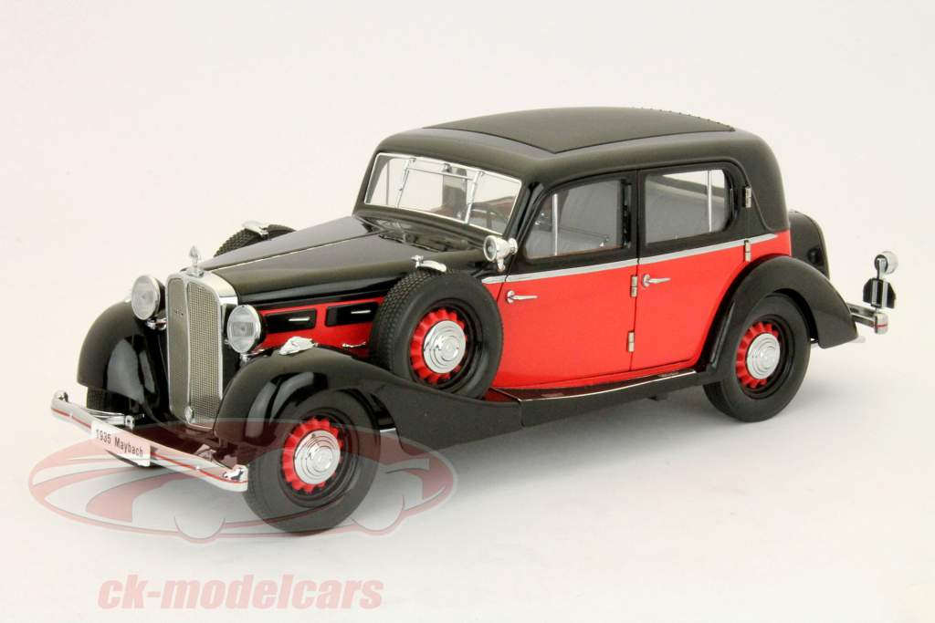 Maybach SW 35 year 1935 with Hardtop black / red 1:18 Signature Models