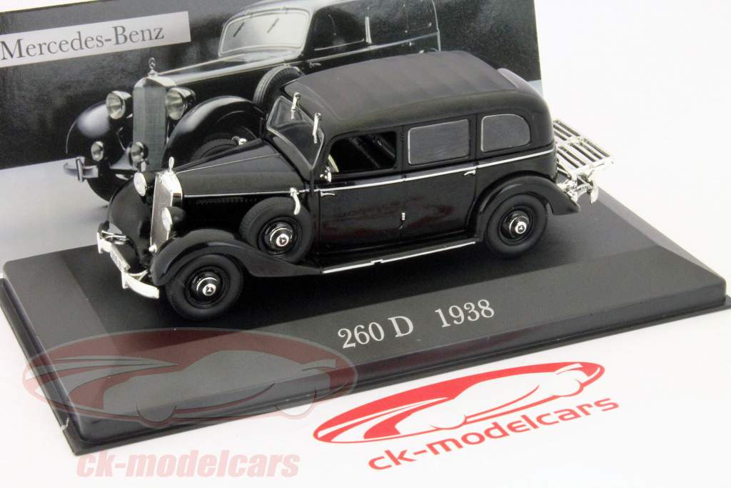 Altaya 1:43 メルセデスベンツ260D 1938年黒分モデルIxo の