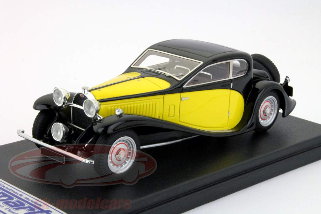 Bugatti Type 50T 1930 preto amarelo 1:43 LookSmart
