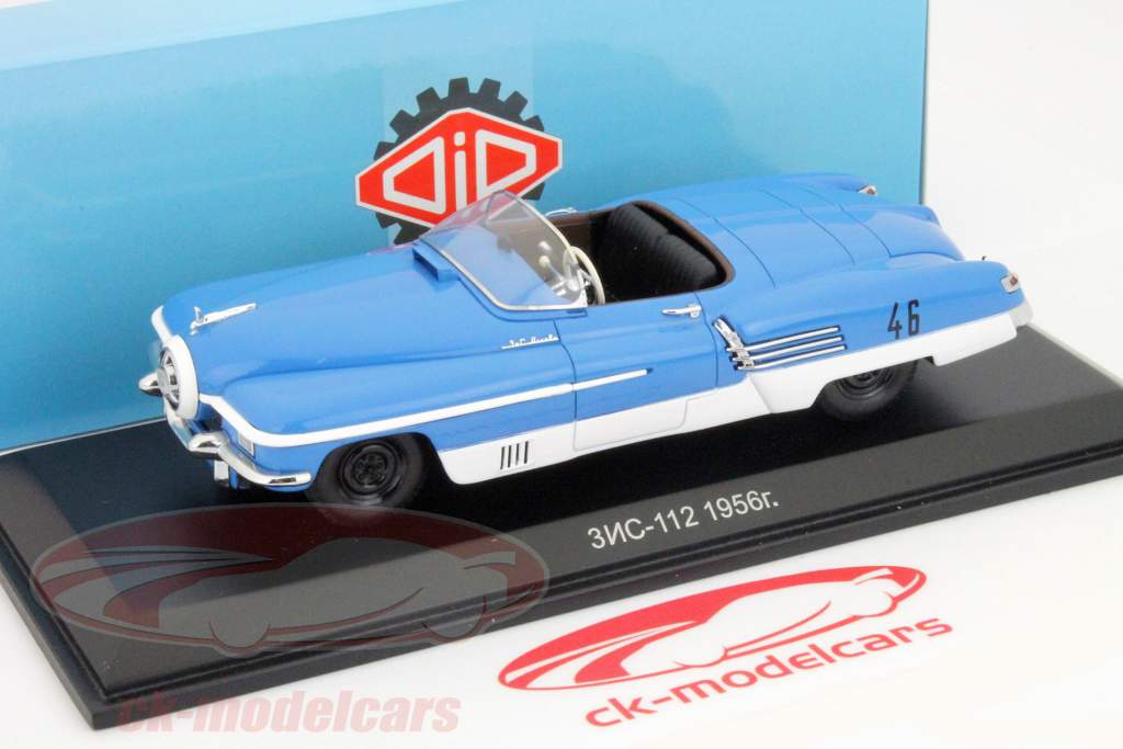 ЗИЛ-112 #46 синий / белый 1:43 DIP