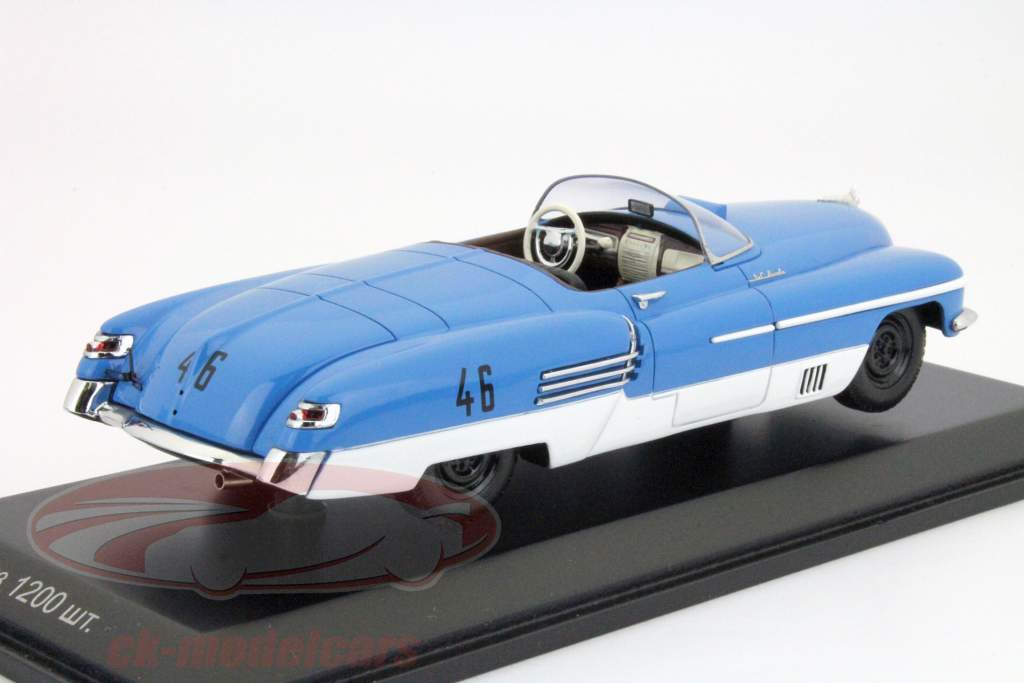 ZIL-112＃46蓝色/白色1:43 DIP模型