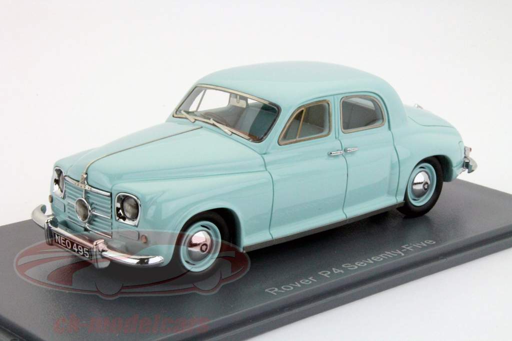 罗孚P4七十五RHD绿松石1:43新