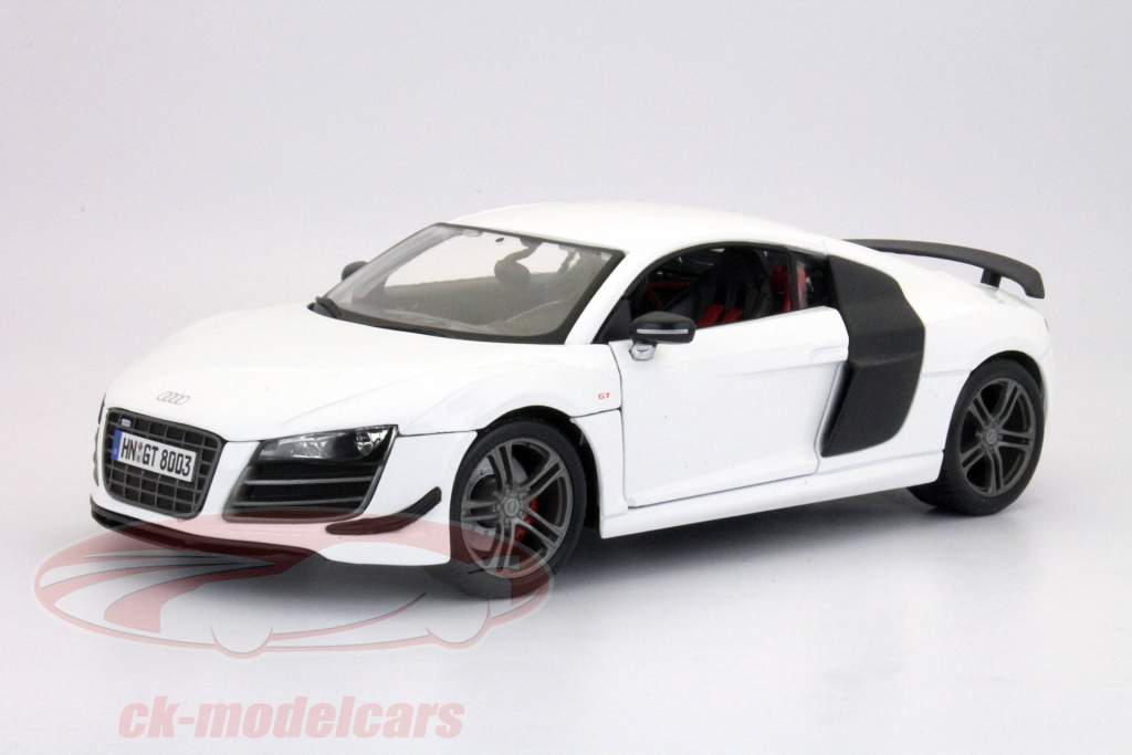 Audi R8 GT wit / wit 1:18 Maisto