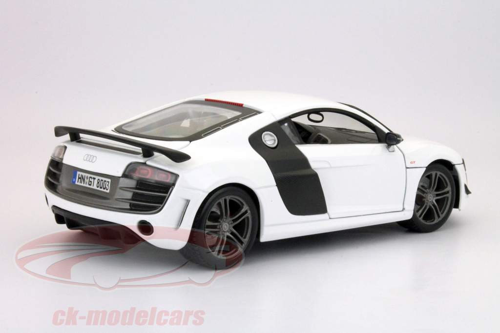 Audi R8 GT wit / wit 1:18 Maisto