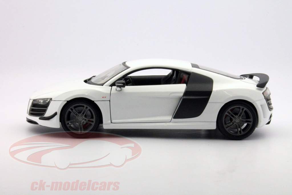 Audi R8 GT wit / wit 1:18 Maisto