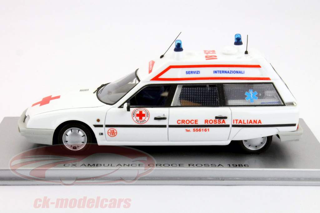 Citroen CX immobilier ambulance Croce Rossa 1986 KESS 1:43