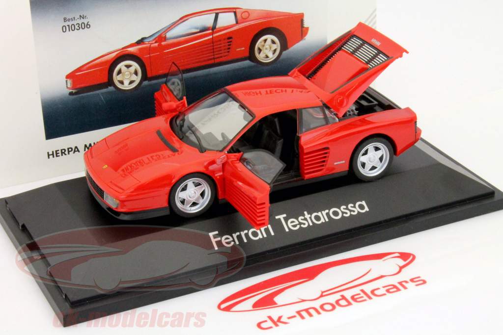 フェラーリテスタロッサイヤー1984-1996赤ヘルパ1：43
