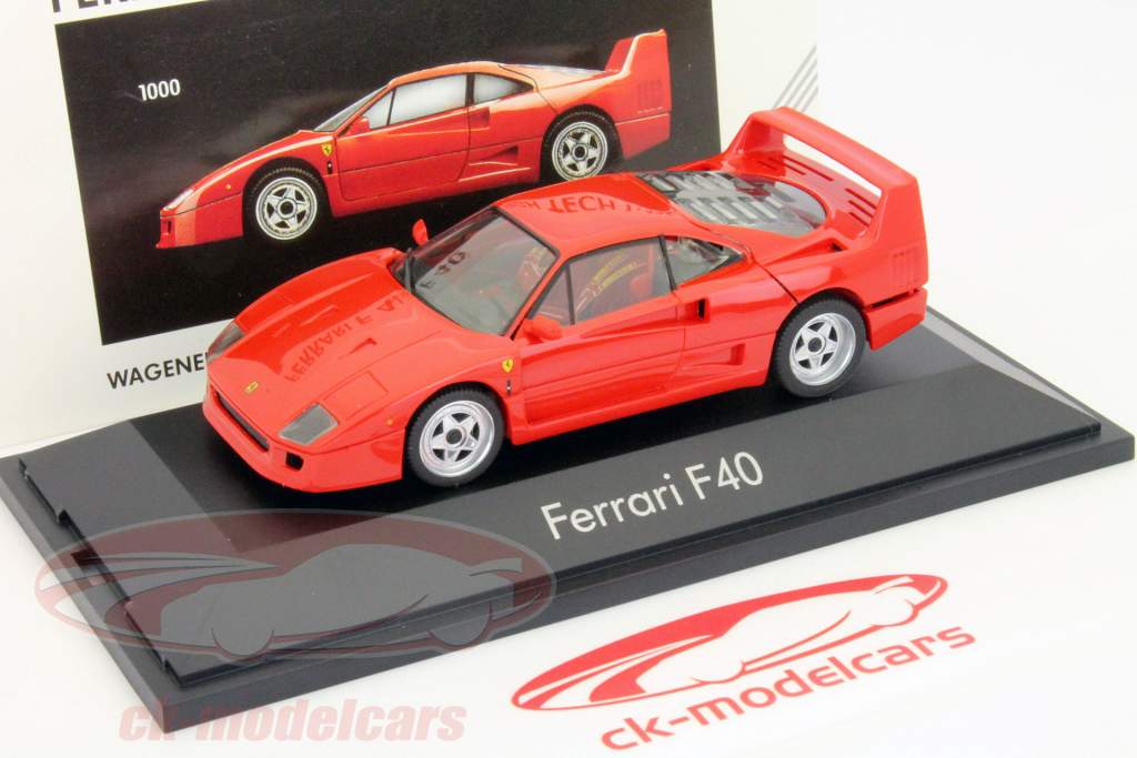 フェラーリF40 1/43 レッド　ヘルパ製　ミニカー 1/43 ヘルパ フェラーリ F40 （レッド） - ミニカーショップ