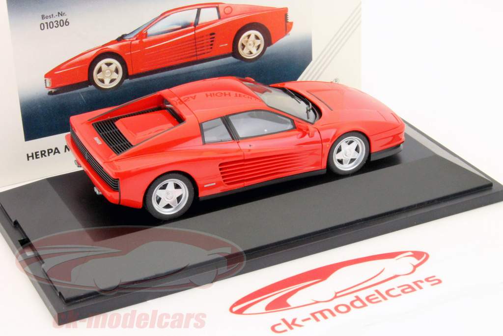 Ferrari Testarossa anno 1984-1996 rosso 1:43 Herpa