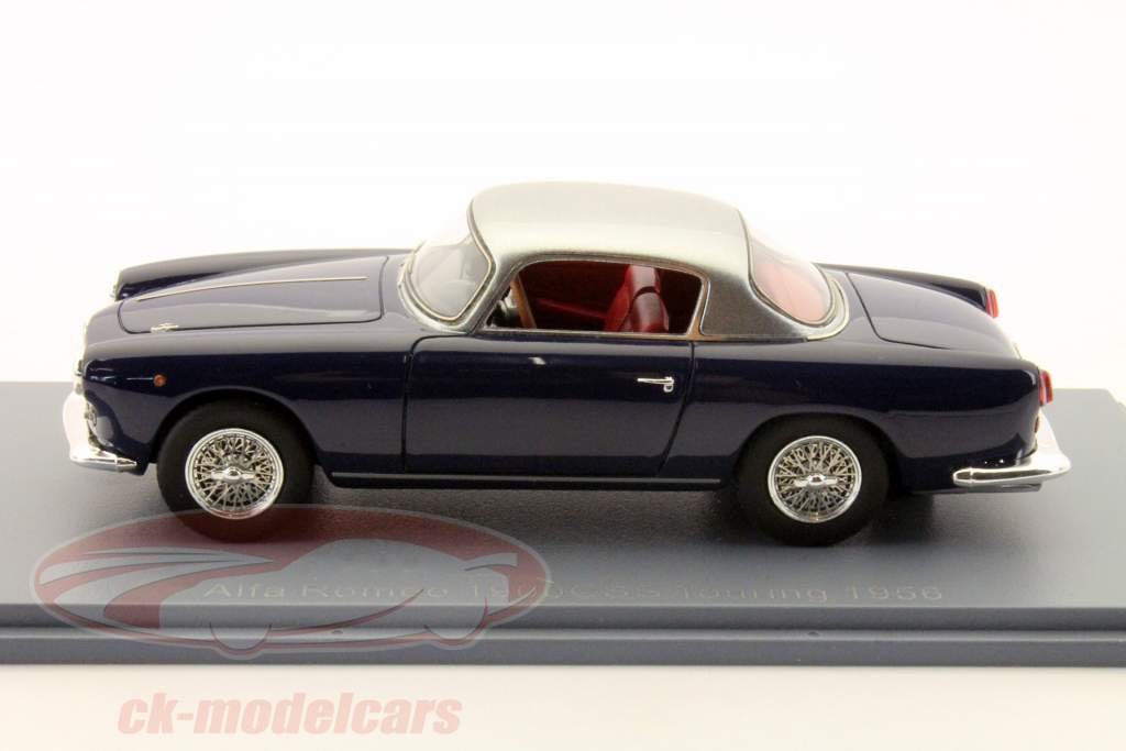 アルファロメオ1900CSSツーリングモデル1956ダークブルー/シルバー1時43ネオ