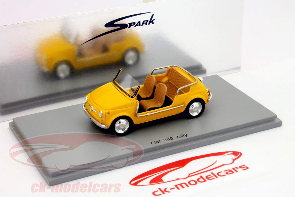 フィアット500ジョリー黄色1:43スパーク