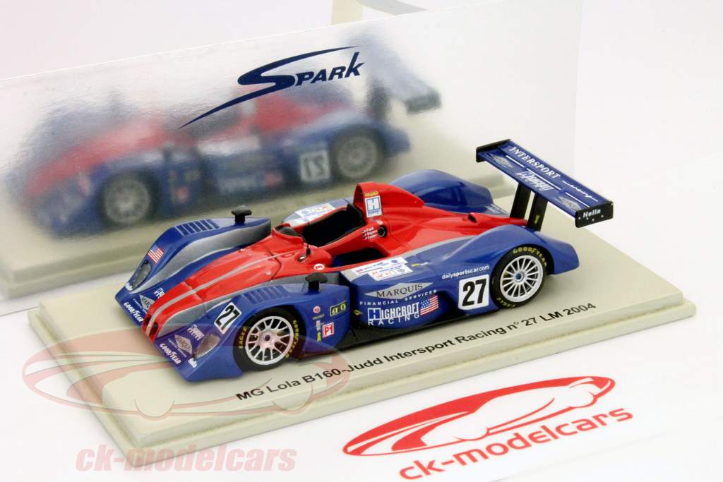 MG萝拉第27 B160 24小时勒芒2004场，顿，康纳1:43星火