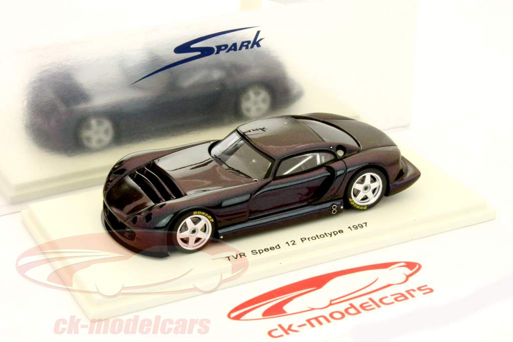 TVR Speed 12 Prototype 1997 flip-flop vernice 1:43 Spark