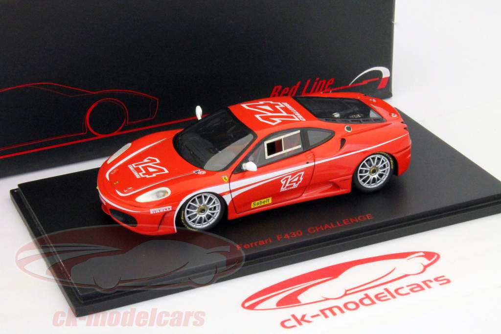 ミニカー MATTEL FERRARI F430 CHALLENGE 18/1 1/18 Mattel Hot Wheels Ferrari F430 Challenge No.14 Minicar
