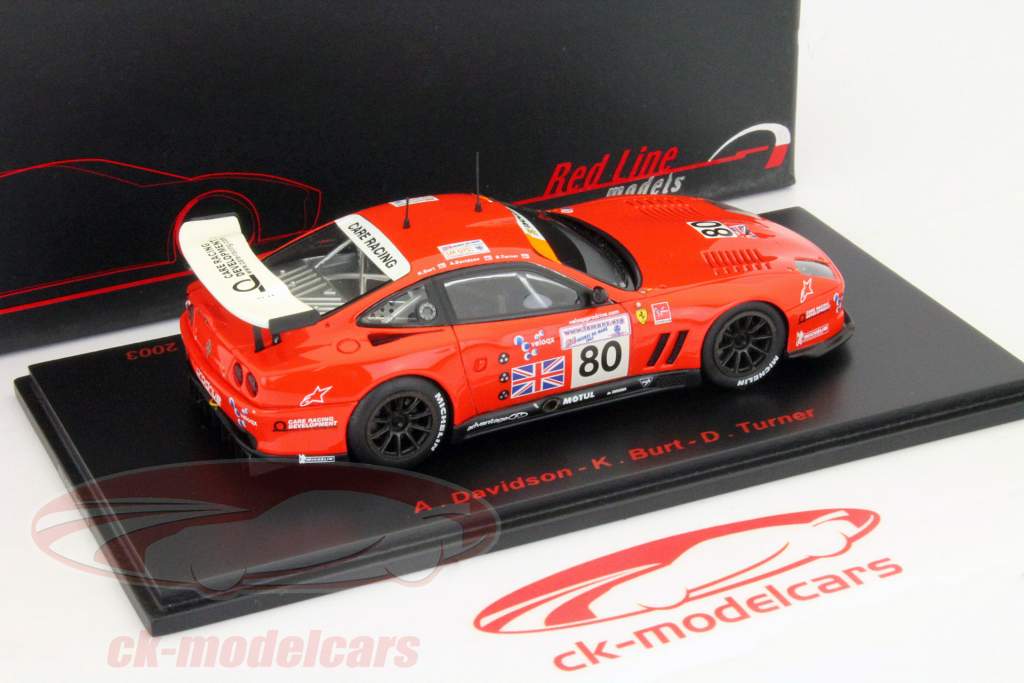 フェラーリマラネロ＃50 80 24ルマン2003ターナー、デビッドソン、バート1時43スパーク