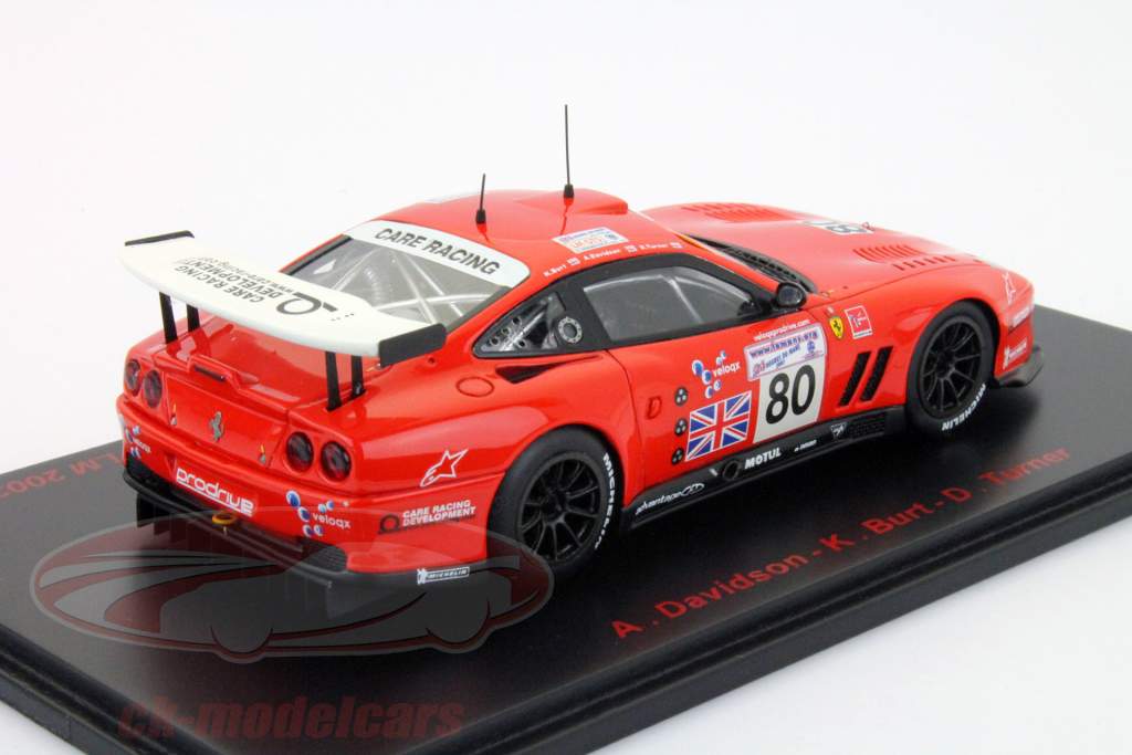 フェラーリマラネロ＃50 80 24ルマン2003ターナー、デビッドソン、バート1時43スパーク