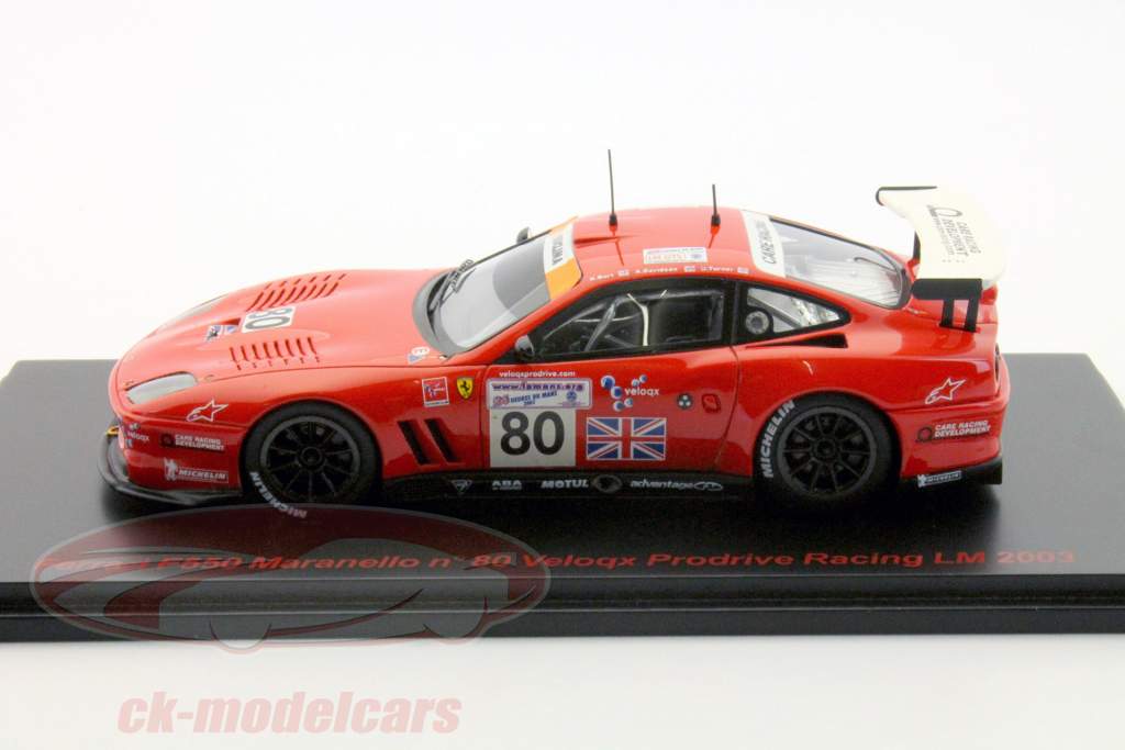 フェラーリマラネロ＃50 80 24ルマン2003ターナー、デビッドソン、バート1時43スパーク
