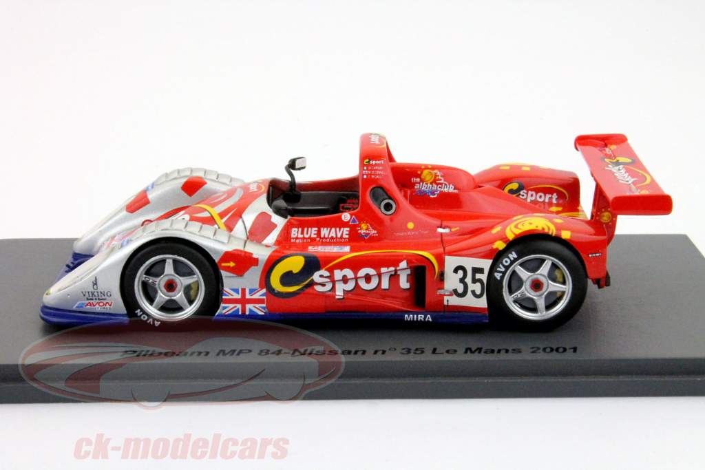 ピルビームMP 84-24ルマン2001＃35日産オコネル、Carway、Migault 1時43分スパーク