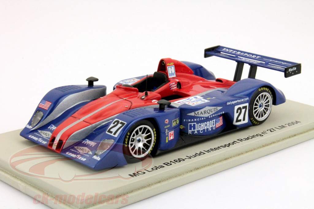 MG萝拉第27 B160 24小时勒芒2004场，顿，康纳1:43星火