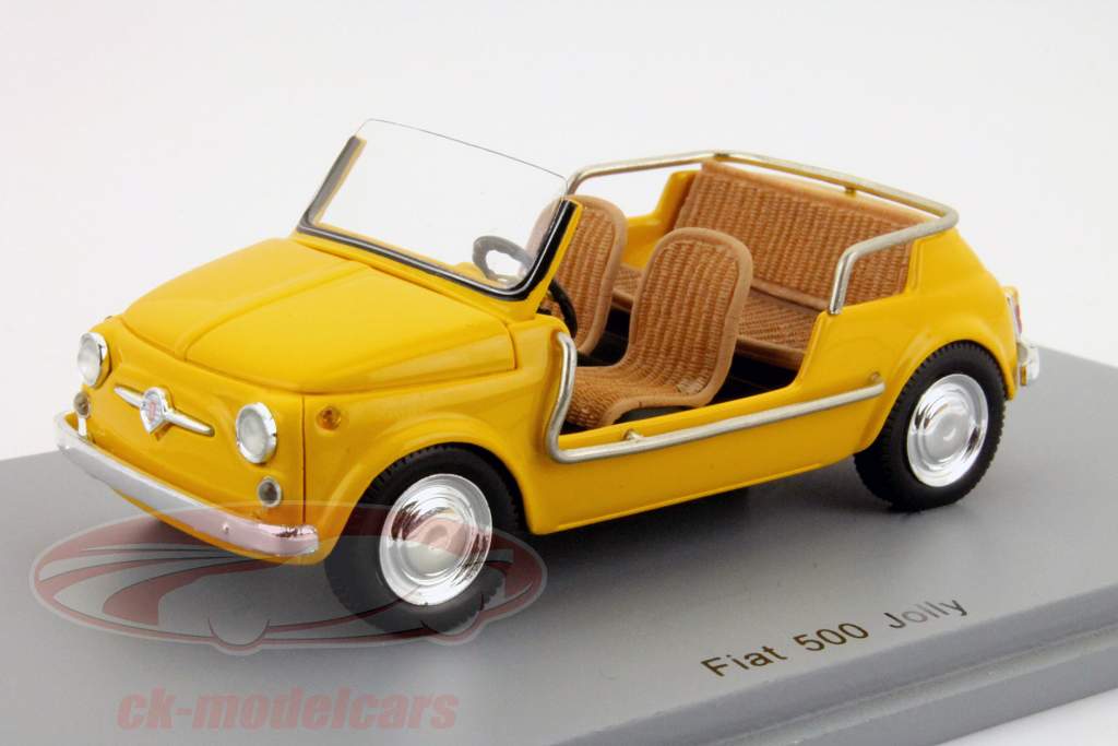 フィアット500ジョリー黄色1:43スパーク