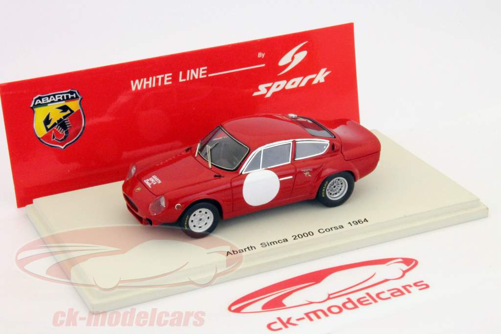 アバルトシムカ2000コルサ1964 1:43スパーク