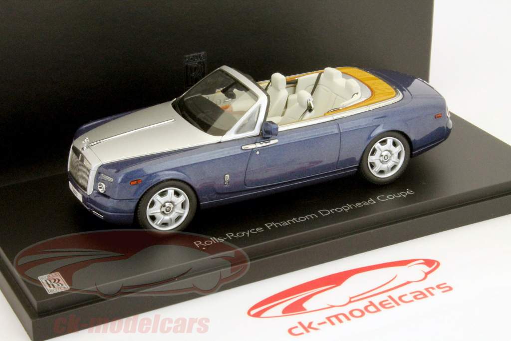 Rolls-Royce Phantom Drophead Coupe синий 1:43 Kyosho