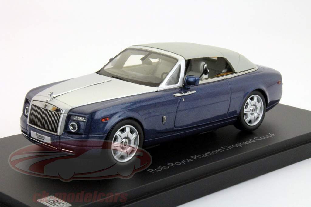 Rolls-Royce Phantom Drophead Coupe синий 1:43 Kyosho