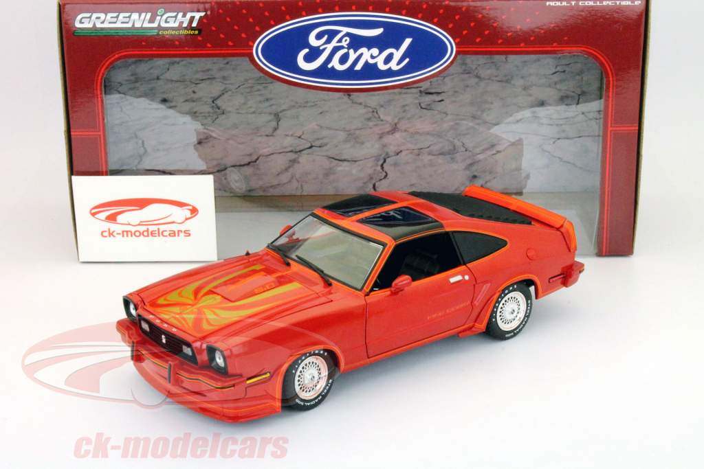 フォードマスタングIIキングコブラ1978赤1時18分グリーンライト