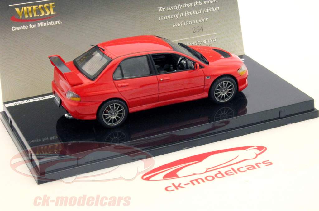 Mitsubishi Lancer Evolution IX RHD rode Vitesse 1:43