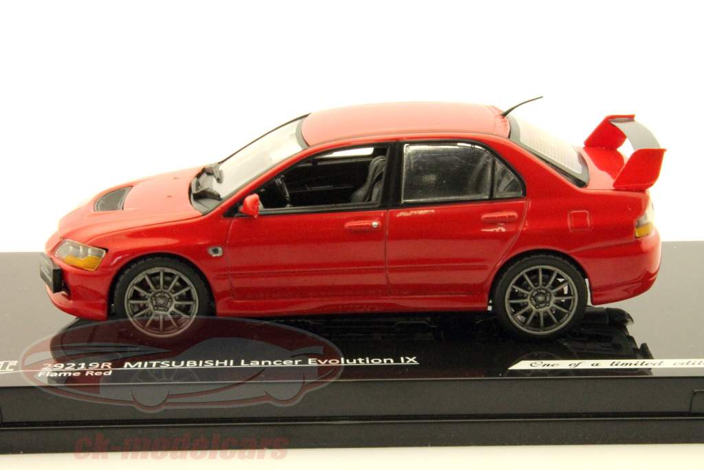 Mitsubishi Lancer Evolution IX RHD rode Vitesse 1:43