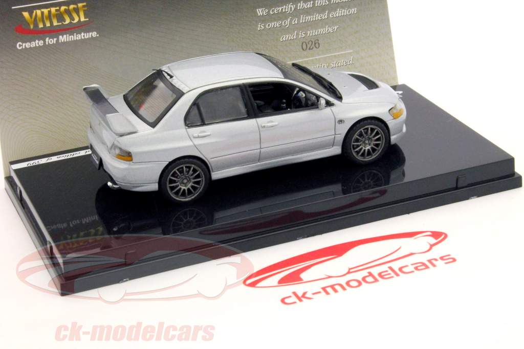 Mitsubishi Lancer Evolution IX RHD plata 1:43 Vitesse