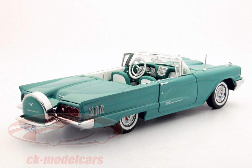 1960 Ford Cabriolet Thunderbrid turquesa 1:18 SunStar