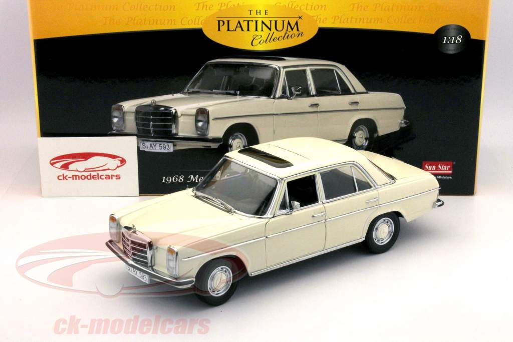 メルセデス·ベンツライン8サルーン1968ホワイト1時18サンスター