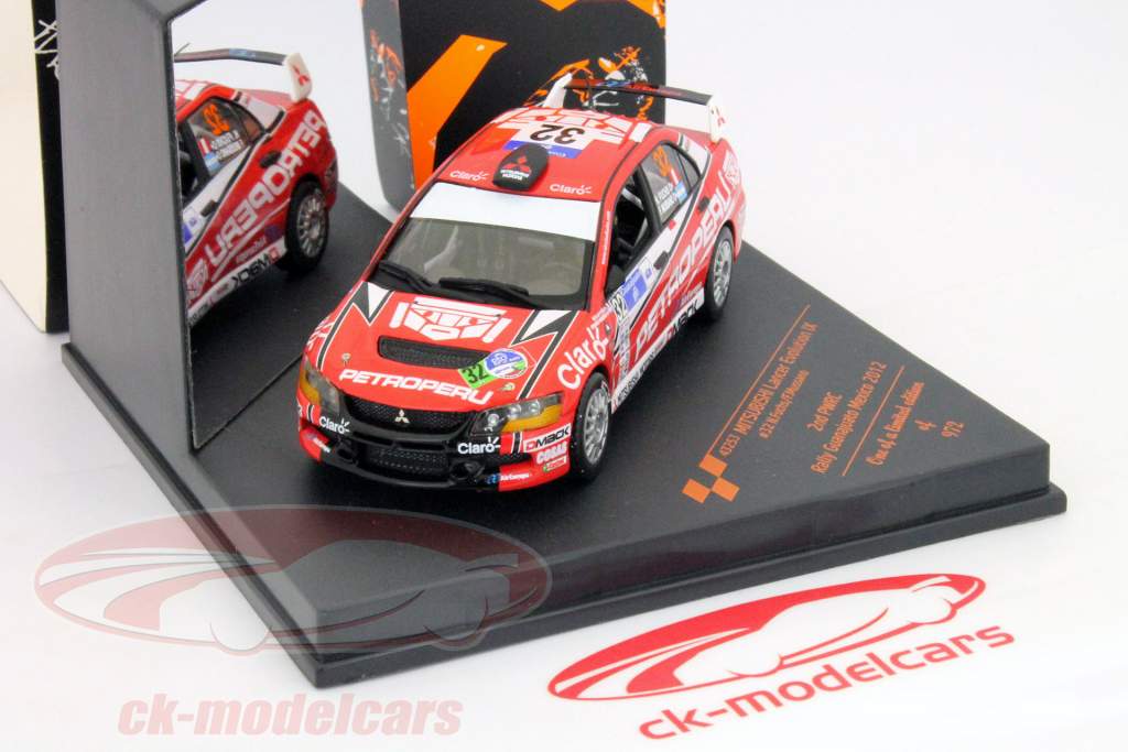 Mitsubishi Lancer Evolution IX º 32 Rally Mexico 2012 Fox Mussano 1:43 Vitesse