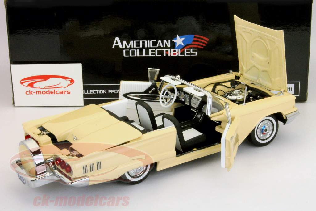 Ford Thunderbird Conversível 1960 bege 1:18 SunStar