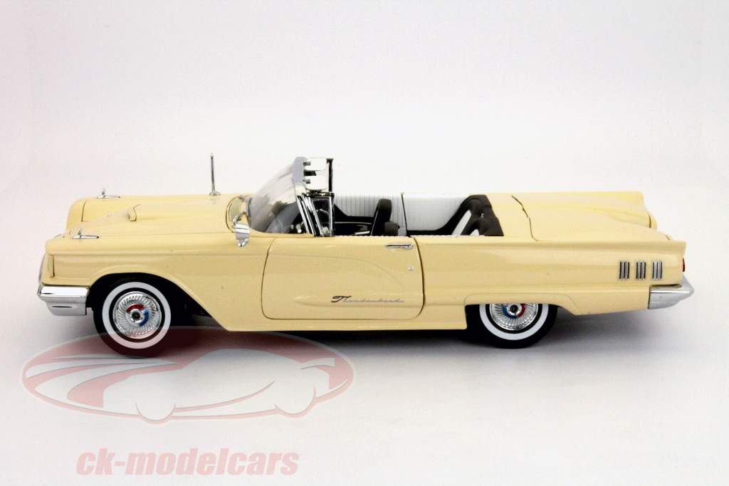Ford Thunderbird Conversível 1960 bege 1:18 SunStar