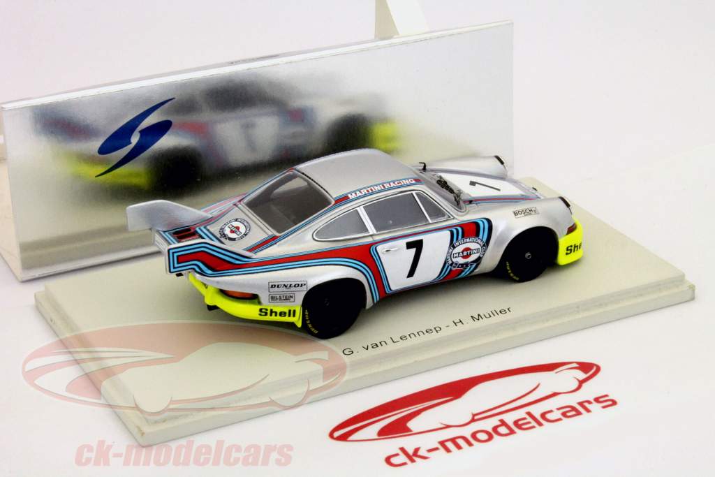 ポルシェRSR 2.8ロングテール＃7ツェルトベク1973 G.バンレネップ、H.ミュラー1時43分スパーク