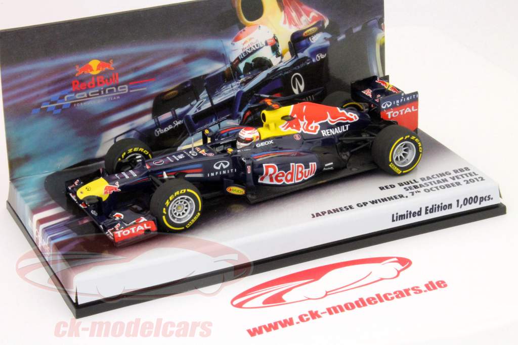 Minichamps 1:43 Sebastian Vettel Red Bull RB8 Formula 1