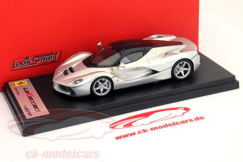 Ferrari LaFerrari ジュネーブ オートサロン 2013 銀 / 黒 1:43 LookSmart