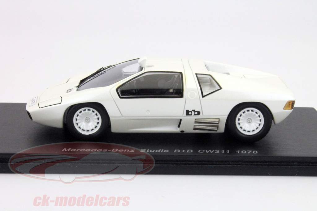 メルセデス·ベンツ 研究 B B CW311 年 1978 白 1:43 Spark