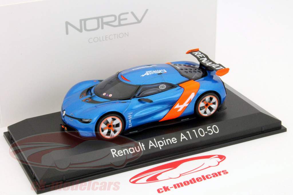 Renault Alpine A110-50 построен в 2012 году синий / оранжевый 1:43 Norev
