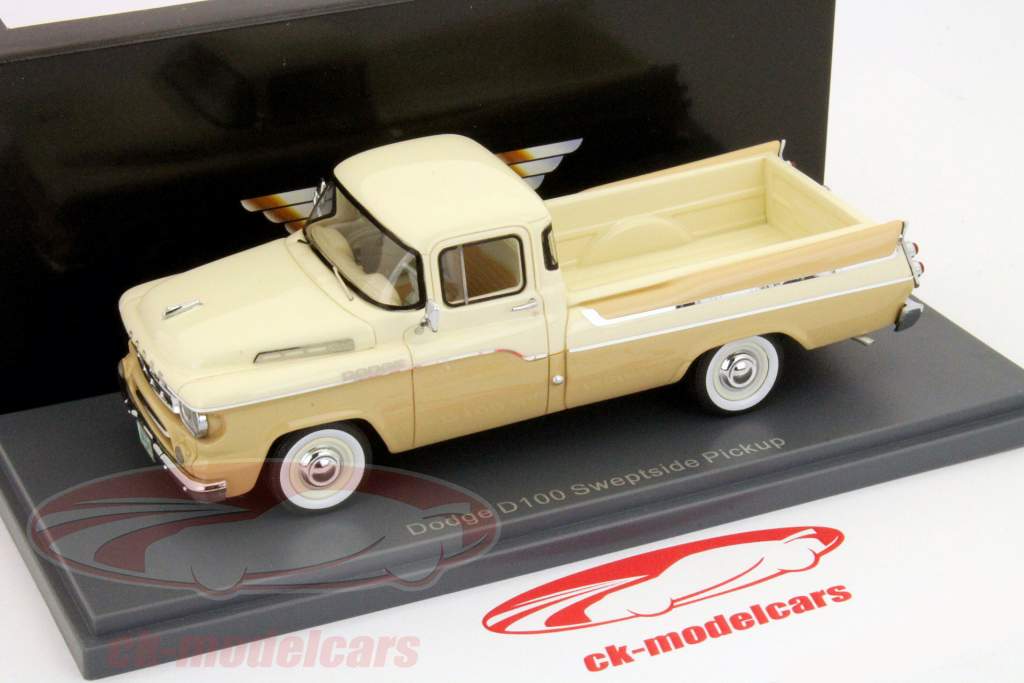 Dodge D100 Sweptside Pickup hvid / beige 1:43 Neo