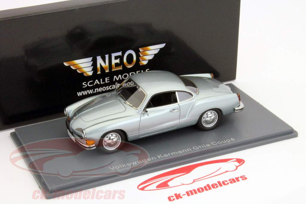 大众Karmann的吉亚双门跑车（类型14）蓝/银1:43新