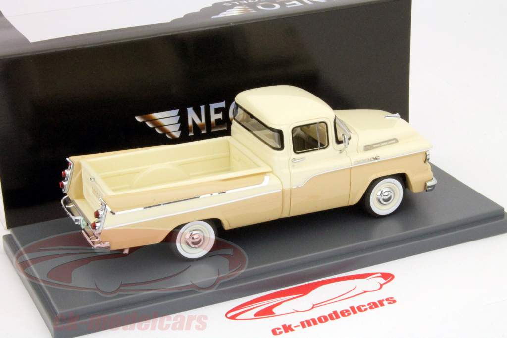Dodge D100 Sweptside Pickup hvid / beige 1:43 Neo
